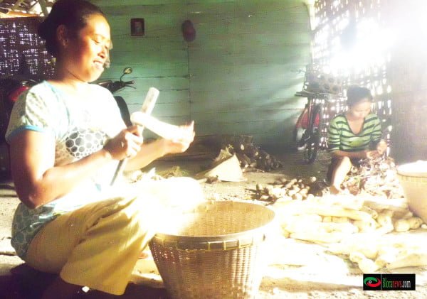 memotong ketela