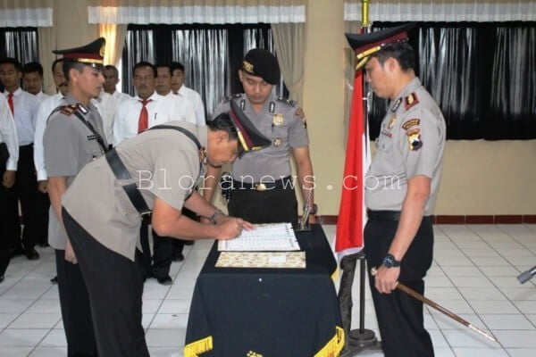 ENAM PERWIRA POLRES BLORA DUDUKI JABATAN BARU