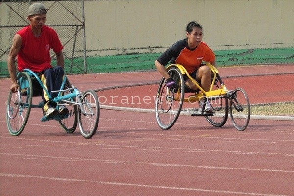 atlet difabel saat ikut asian para games beberapa waktu lalu