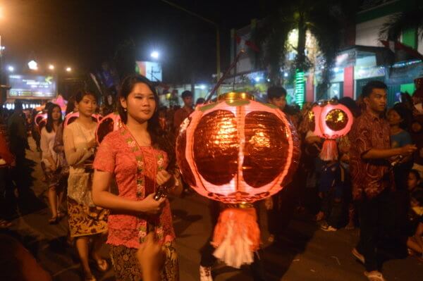 Festifal lampion agustus di blora