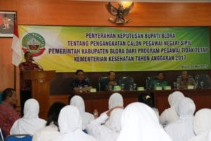 177 BIDAN DESA KABUPATEN BLORA TERIMA SK CPNS