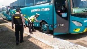 ARUS BALIK LEBARAN, POLISI CEK KELAIKAN BUS