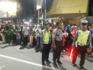 INILAH CARA POLRES BLORA MENGAMANKAN PAWAI PEMBANGUNAN KEMARIN