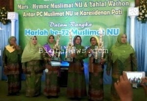 MUSLIMAT NU BLORA SABET JUARA PERTAMA LOMBA MARS TINGKAT KARESIDENAN