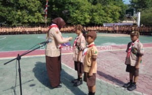 PRAMUKA KWARAN CEPU GELAR PESTA SIAGA DI SMK MIGAS
