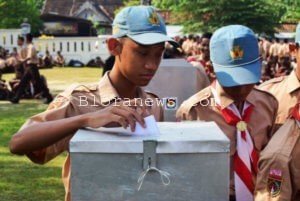 SMK NEGERI 1 BLORA KENALKAN MEKANISME DEMOKRASI LEWAT PEMILIHAN KETUA OSIS
