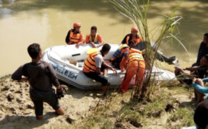 KORBAN HANYUT DITEMUKAN DI DAS KALI LUSI DESA BAKAH KECAMATAN KUNDURAN