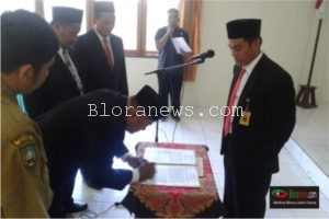 RESMI, BAWASLU BLORA LANTIK DUA PANWASLUCAM PAW