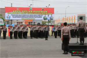 POLRES BLORA LAKSANAKAN APEL GELAR PASUKAN PENGAMANAN PEMILU 2019