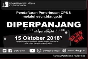 JADWAL REGISTRASI CPNS 2018 DIPERPANJANG HINGGA 15 OKTOBER MENDATANG