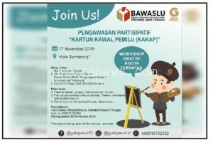 YUK IKUT WORKSHOP KARTUN KAWAL PEMILU!
