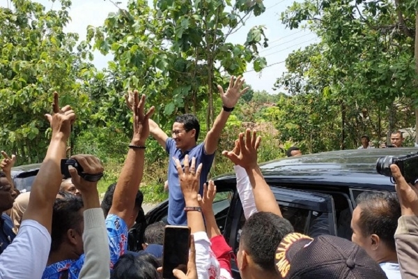 Kampanye Sandiaga Uno di Kabupaten Blora