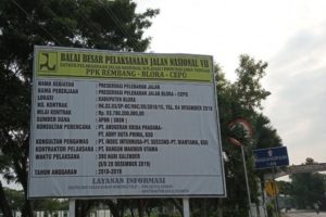 11 KM JALAN NASIONAL BLORA-CEPU DILEBARKAN