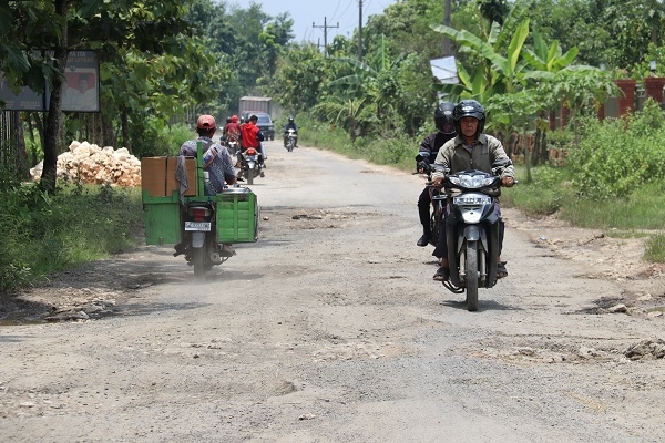 Kondisi ruas jalan Kamolan-Banjarejo
