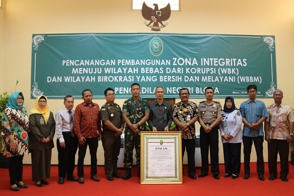 Pencanangan Zona Integritas di Pengadilan Negeri (PN) Blora