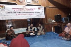 SISIR PERBATASAN KABUPATEN, RELAWAN DEMOKRASI AJAK WARGA GUNAKAN HAK PILIH