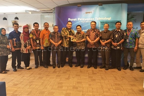 Rombongan Pemkab Blora di kantor Badan Pengkajian dan Penerapan Teknologi