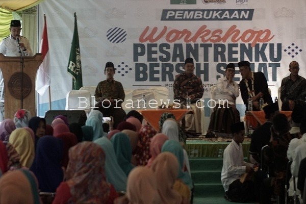 Pembukaan Workshop Pesantrenku Bersih Pesantrenku Sehat di Pesantren Al Hikmah Ngadipurwo, Blora