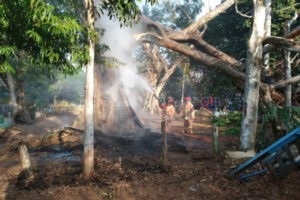 POHON TERBAKAR DAN TIMPA MAKAM, SEJUMLAH CUNGKUP RUSAK