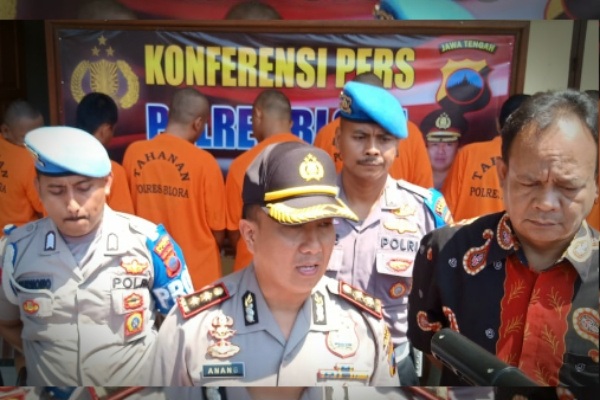 Ungkap tindak pidana kejahatan narkoba dan obat berbahaya di Mapolres Blora