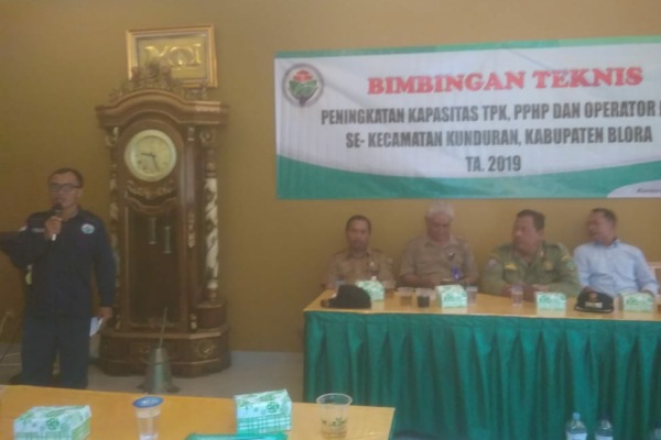 Bimbingan Teknis (Bimtek) Peningkatan Kapasitas TPK, PPHP, dan Operator Desa se- Kecamatan Kunduran