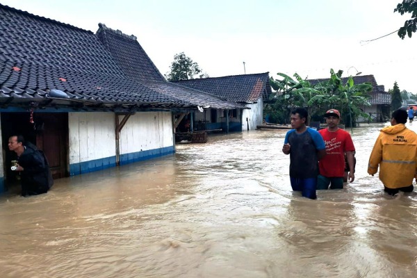 Banjir luapan di Desa Plosorejo Kecamatan Kunduran Kabupaten Blora
