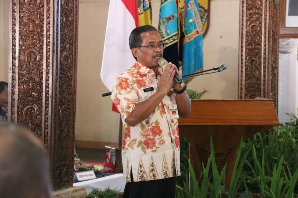 Bupati Blora Djoko Nugroho dalam Musyawarah Perencanaan Pembangunan Wilayah (Musrenbangwil) tingkat eks Karesidenan Pati di Pendopo Bupati Jepara