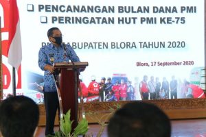 DANDIM ALI MAHMUDI DIPERCAYA SEBAGAI KETUA BULAN DANA PMI 2020