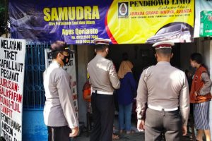 KASAT LANTAS BLORA SOSIALISASIKAN LARANGAN MUDIK PADA AGEN TIKET BUS