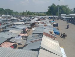 PANDEMI, 700 JUTA UANG RETRIBUSI PASAR SIDO MAKMUR MENUNGGAK