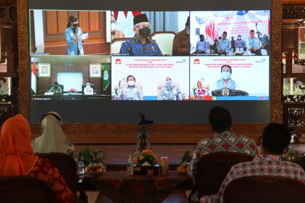 JAJARAN PEMKAB BLORA PERINGATI HARGANAS SECARA DARING