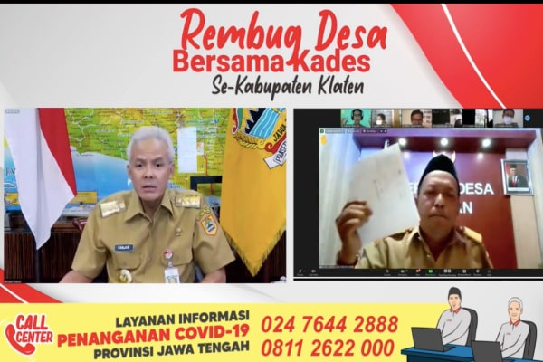 GANJAR DIWADULI KADES DI KLATEN, "BANSOS KI MALAH MARAI MUMET PAK"