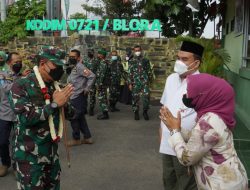 KUNJUNGI BLORA, PANGDAM TINJAU PELAKSANAAN PENANGANAN COVID-19