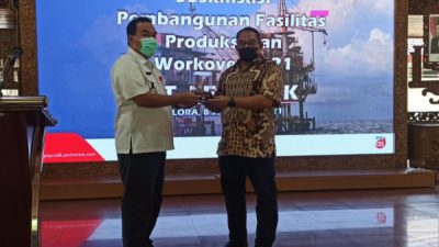 PEMBANGUNAN KONTRUKSI MOTHER STATION CNG DI JIKEN DILAKSANAKAN HARI INI