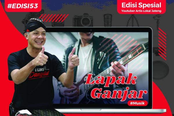 MELALUI LAPAK GANJAR MUSIK, GANJAR COBA PROMOSIKAN KARYA MUSISI LOKAL