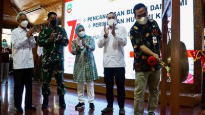 KAPOLRES BLORA DIKUKUHKAN SEBAGAI KETUM BULAN DANA PMI 2021