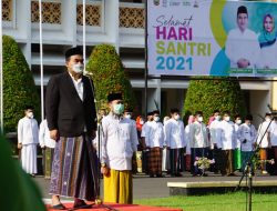 PERINGATI HSN 2021, BUPATI BERSARUNG : SANTRI SIAGA JIWA RAGA