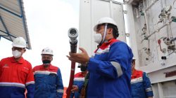 Bupati Blora, Arief Rohman pada peresmian Pipa Gas dan Mother Station (MS) Compressed Natural Gas (CNG) di Kecamatan Jiken, Kabupaten Blora.