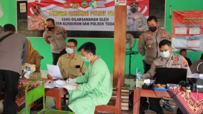 MELEBIHI TARGET, SERBUAN VAKSINASI DI TODANAN CAPAI 254 DOSIS