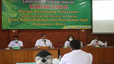 LAUNCING WARUNG PAKDHE, PELAYANAN ADMINDUK DAPAT DIURUS DI DESA/KELURAHAN