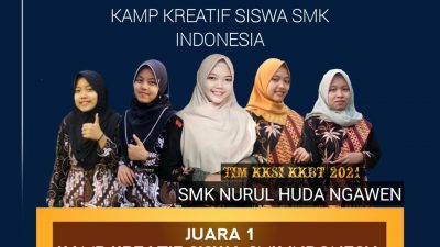 bidang Kriya Kreatif Batik dan Tekstil, SMK Nurul Huda Ngawen berhasil meraih Juara 1,