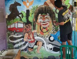 AJANG MURAL EVENT, TAMPILKAN SUASANA BARU KAMPUNG PELANGI DESA BANGSRI