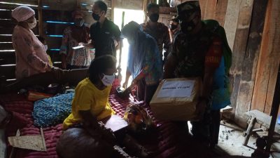 MELALUI KORAMIL JATI, KODIM BLORA BERIKAN BANTUAN KEPADA PENDERITA TUMOR