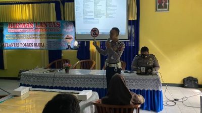 Satuan Lalu Lintas (Satlantas) Polres Blora menggelar Pendidikan Masyarakat Lalu Lintas (Dikmas Lantas) kepada pelajar di SMP N 1 Jepon, Jumat (21/01). Tujuan dilaksankan untuk mewujudkan Blora Zero Knalpot Brong.