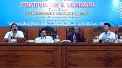 Pembukaan dan seminar dalam rangka Konferensi Cabang (Konfercab) ke XV Pergerakan Mahasiswa Islam Indonesia (PMII) Kabupaten Blora bertajuk Integrasi, Sinergi dan Trobosan Pembangunan Daerah di Tahun 2022.