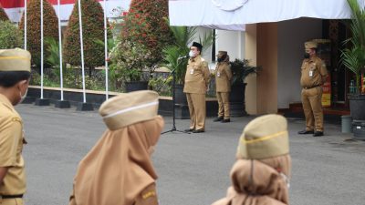 PIMPIN APEL PERDANA 2022, BUPATI: SEMOGA ASN BISA BEKERJA LEBIH BAIK LAGI