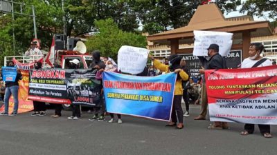 RATUSAN WARGA BLORA UNJUK RASA TOLAK HASIL TES PERDES