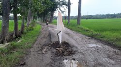 Blora – Ruas jalan Kabupaten menuju ke warung kopi santen Desa Jepangrejo rusak berat, akan segera dibangun pada tahun ini. Besaran anggaran untuk perbaikan jalan sepanjang 2.300 meter senilai Rp2,5 miliar.