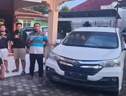 POLISI AMANKAN TERSANGKA KASUS PENGGELAPAN MOBIL