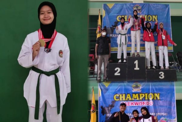 Siswi SMKN 1 Jati, Elsa Febi Rahayu berhasil menyabet medali perak Cabang Olahraga Taekwondo pada Pekan Olahraga Daerah (POPDA) tingkat Provinsi Jawa Tengah tahun 2022.
